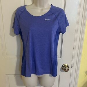 Nike Women’s Blue-Purple Dri-FIT Short Sleeve Training Tee